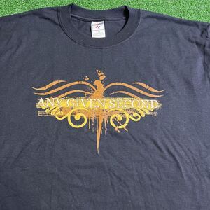 Rare Any Given Second Hardcore Metal Band T-Shirt Black Mens Size‎ Large Vtg